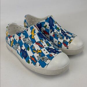 NATIVE Jefferson Shark Print SlipOn Shoes Size C10